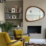 Умный настенный декор для ванной комнаты, ретро зеркало, в американском стиле