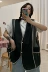 Sinh viên cỡ lớn nữ béo mm mùa hè Phiên bản Hàn Quốc của áo chống nắng phần mỏng áo ghi lê nữ hoang dã áo khoác trong - Áo vest