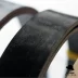 Nhật bản Himeji CASSORO cọ xát sáp da yên chất béo màu đen nâu màu chính vành đai dải vật liệu vành đai thần tuyết Thắt lưng