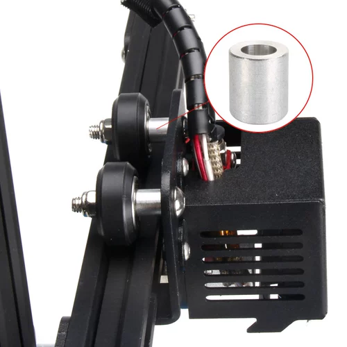 M4M5 Изоляция столбца Сквэк Алюминиевые столбцы подшипника разделения накладки Столба Алюминиевый профиль шкив