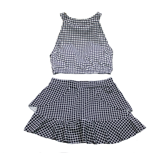 Милый сексуальный купальник для школьников, высокая талия, по фигуре