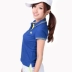 Áo thun thể thao PEPSI Pepsi Phụ nữ mùa hè khô nhanh ve áo ngắn tay mỏng mỏng 05924261 - Áo polo thể thao