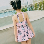 Áo tắm Zhongdatong Girl Xiêm Công chúa Váy dễ thương 8-9-10 tuổi Sinh viên Hàn Quốc Kem chống nắng 2018 Mới 12 - Bộ đồ bơi của Kid