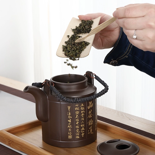 Yixing Zisha Tea Set Set Big -Lize -Capicity Liang Liang Pot Theory 1 Pot, 4 чашки чашек, простой чай, простое чайное устройство Home Hotel