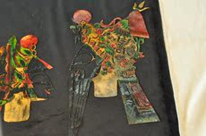 Театр теней 名家卢福增手工制《滦州皮影头茬》一对装饰客厅玄关挂画收藏礼品