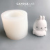 CANDLE.LAB | Stereo Bunny DIY Hương liệu thạch cao Nến mở rộng Hương thơm Handmade Silicone Khuôn 25 khuôn bánh nhúng Tự làm khuôn nướng