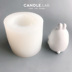 CANDLE.LAB | Stereo Bunny DIY Hương liệu thạch cao Nến mở rộng Hương thơm Handmade Silicone Khuôn 25 khuôn bánh nhúng Tự làm khuôn nướng