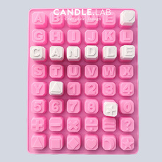 Форма для выпекания candle.lab | 英文字母数字符号diy香薰石膏蜡烛扩香石硅胶模具17