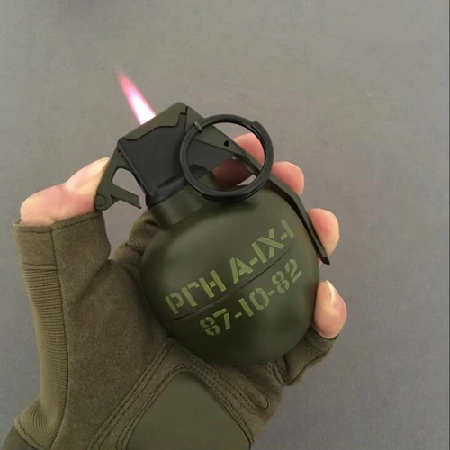 Пепельница, креативная ретро ветрозащитная зеленая зажигалка