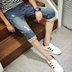 2018 mùa hè phần mỏng quần short nam năm điểm quần thanh niên 7 bảy quần quần Slim Hàn Quốc jeans nam quần Cao bồi
