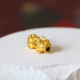 Золотой маленький аксессуар, 3D, на удачу, золото 24 карат