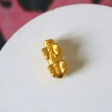 Золотой маленький аксессуар, 3D, на удачу, золото 24 карат