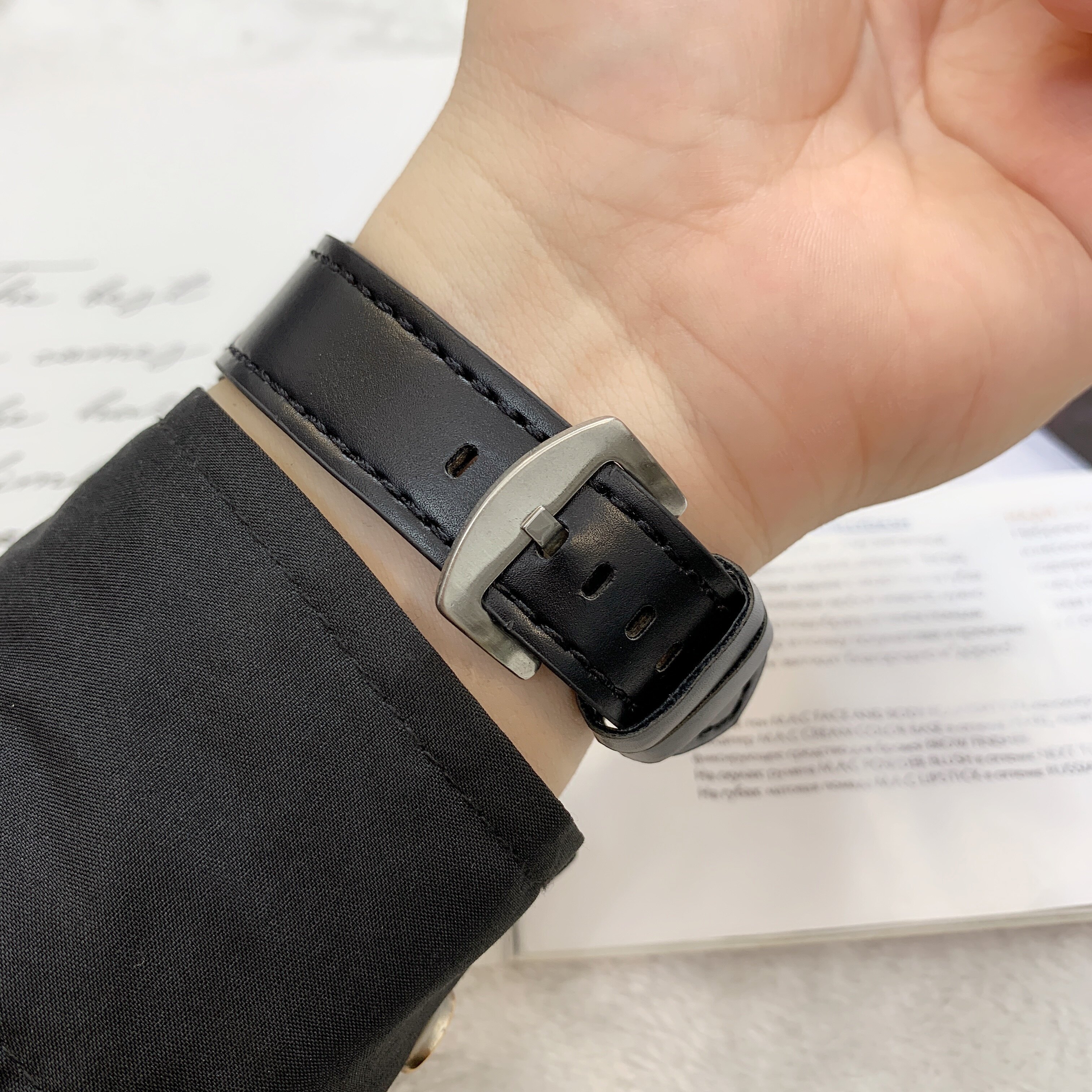 Ceinture personnalisée pour hommes, technologie noire, belle montre à Quartz étanche, Style Simple_voghion.com