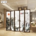Trung Quốc mới màn hình phân vùng phòng khách gấp màn hình gấp văn phòng di động căn hộ nhỏ đơn giản vải rắn hiên nhà - Màn hình / Cửa sổ vách gỗ đẹp Màn hình / Cửa sổ