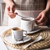 Cốc cà phê sáng tạo châu Âu cốc cà phê cốc để gửi muỗng nước cốc tách trà ba mảnh Cà phê