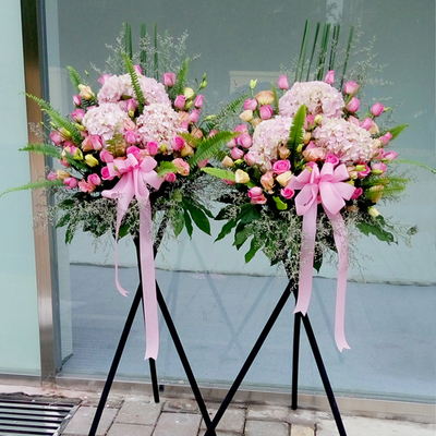 北京鲜花开业花篮同城速递配送开张乔迁演唱会商务罗马柱应援用花