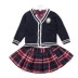 Quần áo mẫu giáo Anh phong cách đại học phù hợp với lớp tiểu học quần áo trẻ em đồng phục học sinh áo len dệt kim áo len mùa thu - Đồng phục trường học / tùy chỉnh thực hiện