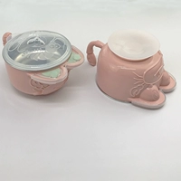 Светло -розовая изоляционная чаша для воды/одиночная чаша+чашка всасывания