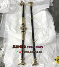 Балясины 新款楼梯铜立杆镀金栏杆枪黑色厂家直销真铜配件楼梯立柱铜防护栏