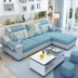 Đồ nội thất Hiện Đại Đơn Giản Đa Chức Năng Vải Sofa Giường Phòng Khách Châu Âu Sofa Vải Kết Hợp sofa mini phòng ngủ Ghế sô pha