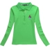 Quần áo golf nữ dài tay Áo thun golf cotton cotton thể thao polo mỏng manh thời trang hoang dã - Thể thao sau bộ gió the thao nam nike Thể thao sau