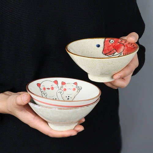Японская посуда, супница домашнего использования, ручная роспись