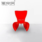 Wanliangju thiết kế sáng tạo đồ nội thất cảm thấy ghế cảm thấy ghế kính ống khói thép ghế