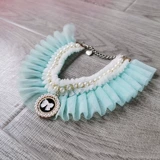 Ожерелье из жемчуга, шарф для принцессы, слюнявчик, аксессуар