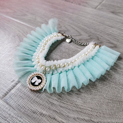 Ожерелье из жемчуга, шарф для принцессы, слюнявчик, аксессуар