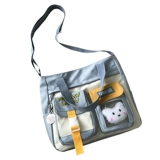 Брендовая вместительная и большая универсальная милая японская сумка через плечо, сумка на одно плечо, в корейском стиле