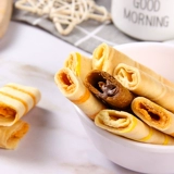 Kakman eggrolls с зажатым яичным рулоном 25 г*20 пакетов свободного соленой яичной желтки дуриан Дюриан Ананас.