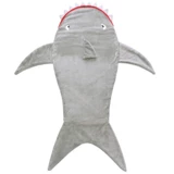 Фланелевый мультяшный спальный мешок, акула для отдыха, русалка