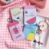 Nhật bản và Hàn Quốc dễ thương cá tính sáng tạo phim hoạt hình thẻ set key ring mềm dễ thương trái cây giao thông vận tải bữa ăn thẻ ID bảo vệ tay áo treo cổ ví đựng thẻ atm nam hà nội Hộp đựng thẻ