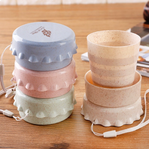 Складная чашка портативное расширение путешествий спортивная чашка Регулируемая пара расходных материалов на открытом воздухе.