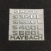 Mercedes mới -Benz S680 Ký hợp đồng S -Class S400 Modified Maybach Maybach Logo Pite V12 Nhãn bên logo xe oto lô gô ô tô 