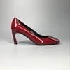 Red patent leather and 7 cm high