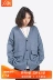 TRUCE Wang Wei lớp trưởng mùa thu và mùa đông mới thủy triều thương hiệu retro túi áo len lỏng áo len nam áo khoác cardigan - Cặp đôi áo len
