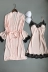 2018 Hàn Quốc phiên bản của đồ ngủ nữ băng lụa sexy hai mảnh phù hợp với ngực pad dây đeo nightdress áo choàng dịch vụ nhà mùa hè