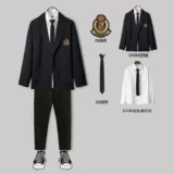 Униформа, универсальный комплект, мужской костюм для школьников для отдыха, в корейском стиле