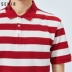 Semir nam cổ áo polo ngắn tay áo thun 2019 hè mới Hàn Quốc sọc áo tâm hồn sinh viên thủy triều từ bi - Polo