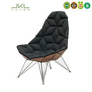 Tùy chỉnh đồ nội thất-sáng tạo ghế phòng chờ ghế nói chuyện ghế hội nghị thiết kế ghế thép kính ghế vuông JKL-011