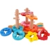 Montessori đồ dùng dạy học đồ chơi Montessori Learning sớm 1 năm rưỡi tuổi 2-3 tuổi hai mươi ba bộ cặp cột xây dựng khối câu đố Đồ chơi bằng gỗ