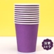 50 темно -фиолетовых бумажных стаканчиков