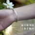 Vòng đeo tay bạc S999 sterling bạc nữ Lao Feng Xiang tình yêu đích thực Sen đơn giản đầy sao vòng tay sinh viên gửi bạn gái món quà