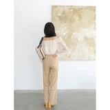 Просто освещенная «проверенная полноразмерная» может отрегулировать тонкие ноги, длинный отдых, дикие широкие брюки для ног, ниша дизайн