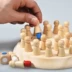 Bộ nhớ gỗ phát triển trí tuệ trò chơi máy tính để bàn trò chơi cờ vua trẻ em màu sắc bộ nhớ đào tạo đồ chơi