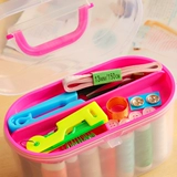 Многоцветный маленький комплект, портативная сумка, коробка для хранения