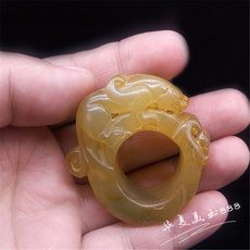 Украшения на руку 明清仿汉代古玩古董玉器玉石挂件岫玉高古玉把件吊坠摆件扳指戒指