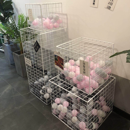 INS Iron Art Grid Ocean Ball Network Red Douyin Shop Store Store B & B Комната декоративная рама куба.