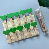 Зеленая любовная клипа (10 установок с конопляной веревкой)